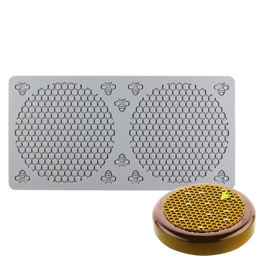 honeycomb bee fondant impression mat cake decorating tool