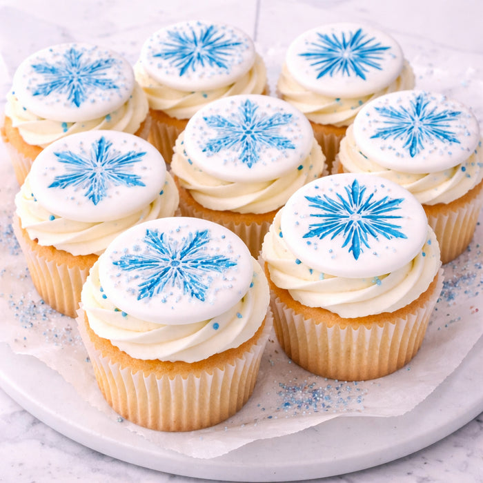 Icy Snowflakes Stencil Set for Cakes, Cookies, Cupcakes, & Macarons