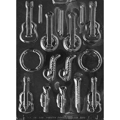 Musical Instruments Chocolate Candy Mold - NY Cake | Cake Decorating & Baking Supplies