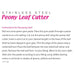 Peony Leaf Cutter by James Rosselle - NY Cake | Cake Decorating & Baking Supplies