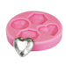 Jewel shapes silicone fondant mold with gemstone cavities for creating detailed cake, cupcake, chocolate, and fondant decorations