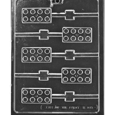 Building Blocks Lollipop Chocolate Candy Mold - NY Cake | Cake Decorating & Baking Supplies