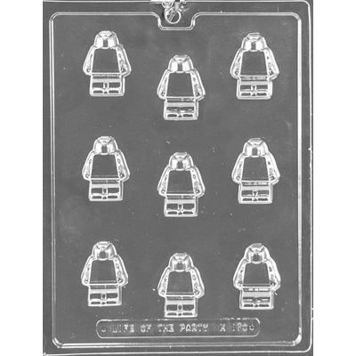 Building Blocks Man Chocolate Candy Mold - NY Cake | Cake Decorating & Baking Supplies