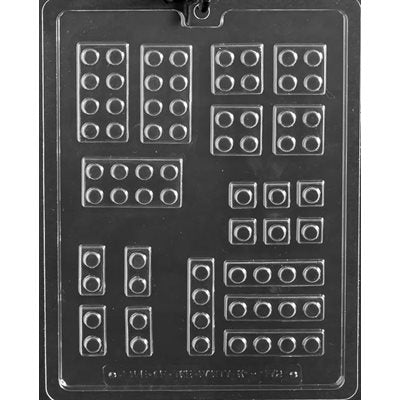 Assorted Building Blocks Chocolate Candy Mold - NY Cake | Cake Decorating & Baking Supplies