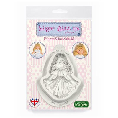 Princess Sugar Buttons Silicone Mold By Katy Sue - NY Cake | Cake Decorating & Baking Supplies