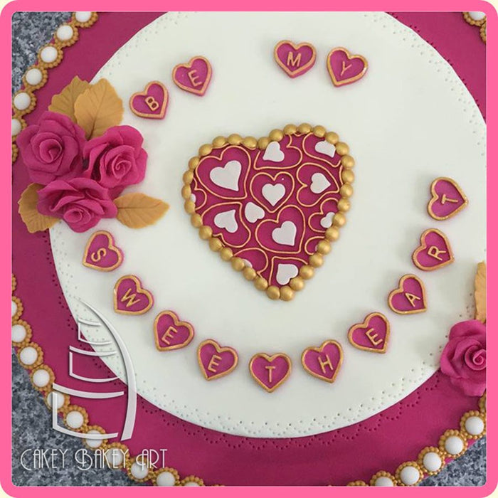 Hearts Silicone Mold By Katy Sue - NY Cake | Cake Decorating & Baking Supplies