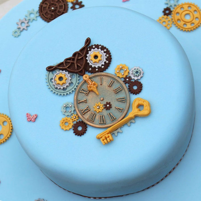 Cogs & Wheels Silicone Mold By Katy Sue - NY Cake | Cake Decorating & Baking Supplies