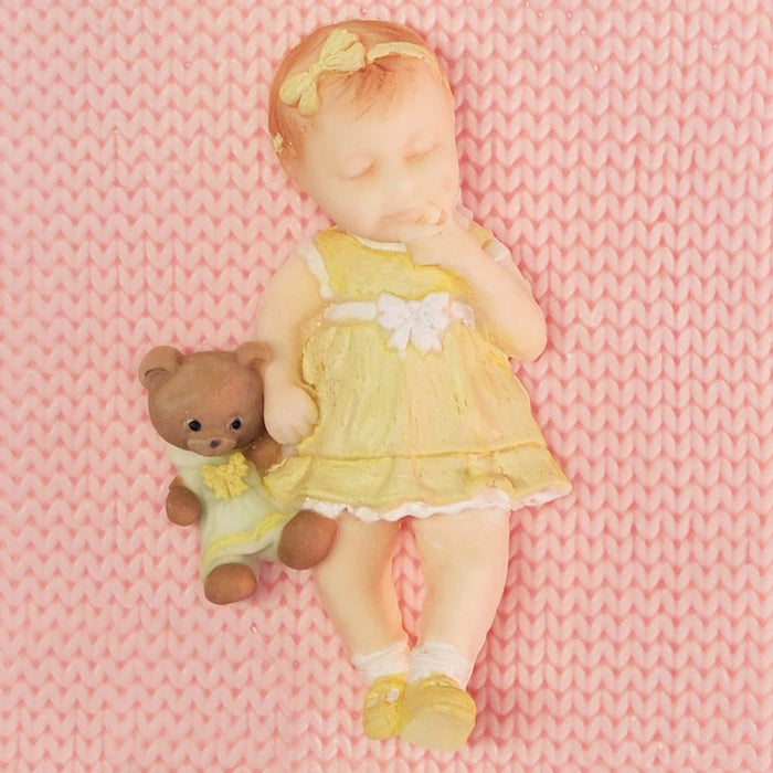 Baby Girl Silicone Mold By Katy Sue - NY Cake | Cake Decorating & Baking Supplies