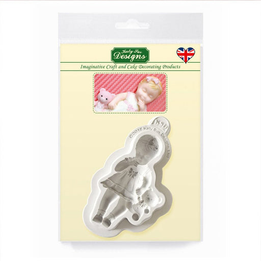 Baby Girl Silicone Mold By Katy Sue - NY Cake | Cake Decorating & Baking Supplies