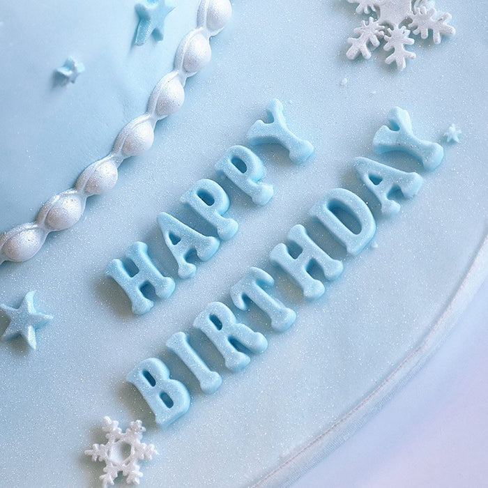 Happy Birthday Stars Silicone Mold By Katy Sue - NY Cake | Cake Decorating & Baking Supplies