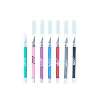 Fondant cutting knife tool with silicone grip for precision cake decorating