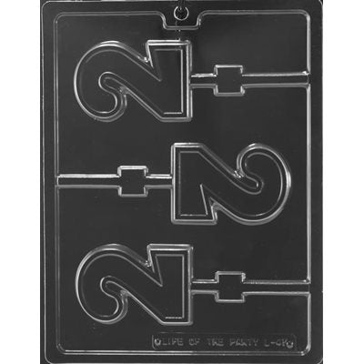 Number 2 Lollipop Chocolate Candy Mold - NY Cake | Cake Decorating & Baking Supplies