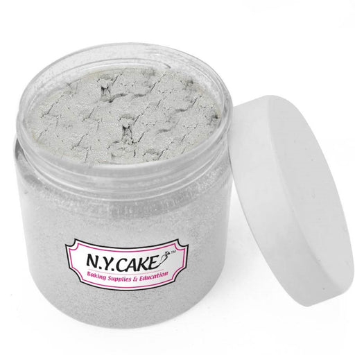 Nu Silver Luster Dust 2 Ounces - NY Cake | Cake Decorating & Baking Supplies