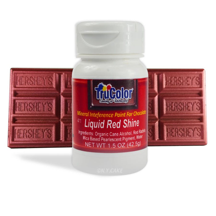 Red Liquid Shine Natural Food Color By TruColor 1.5 Ounce - NY Cake | Cake Decorating & Baking Supplies