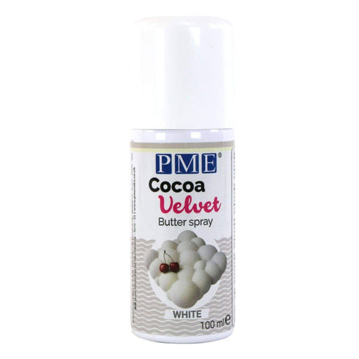 Cocoa Velvet Spray - White (100mL) - NY Cake | Cake Decorating & Baking Supplies