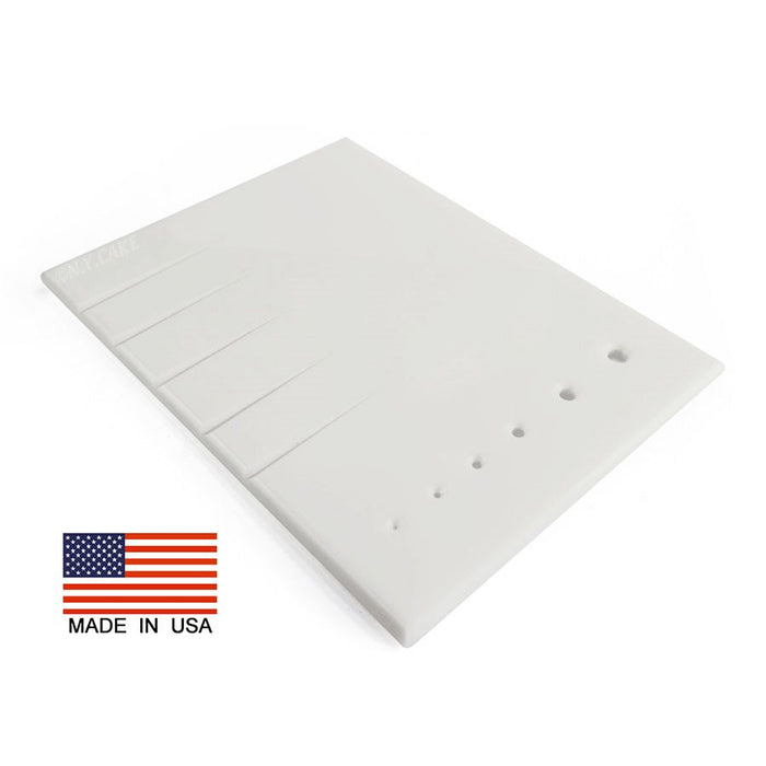 Large fondant and gum paste board with grooves for sugar flower cake decorating work