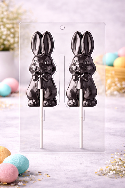 Large Long Eared Bunny Lollipop Chocolate Candy Mold – NY Cake | Cake Decorating & Baking Supplies