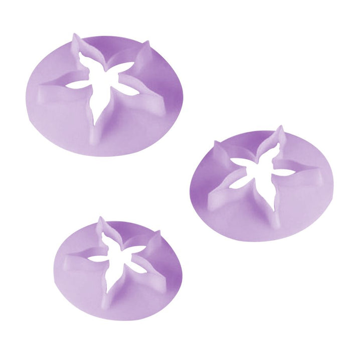 Large rose calyx cutter set of 3 for fondant, gum paste and sugar flower cake decorating with 2 3/4, 2 1/2 and 2 1/8 inch cutters.