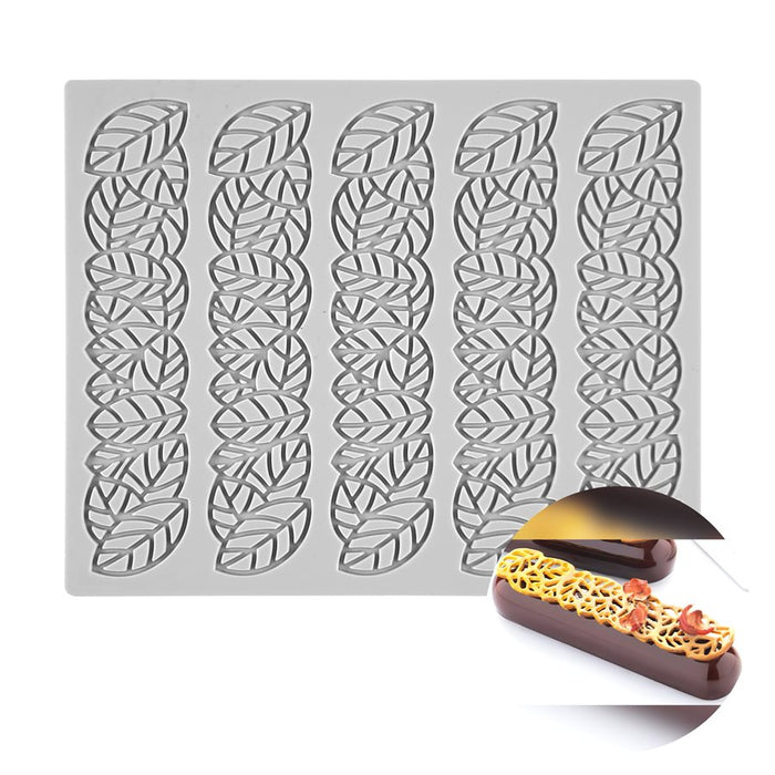 Lateral lace tuile silicone mold