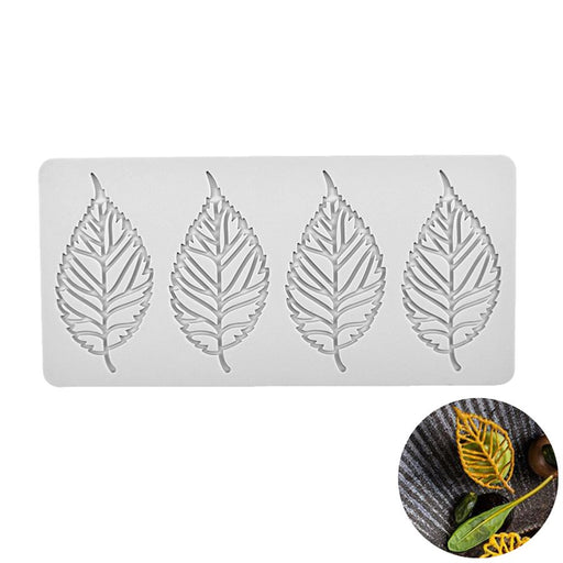 Spiked leaf lace silicone mold for fondant chocolate and tuile cake decorations
