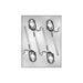 Long stem rose chocolate candy mold with four detailed rose lollipop cavities for chocolate and candy making