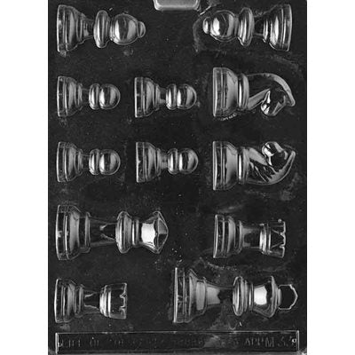 Chess Pieces Chocolate Candy Mold - NY Cake | Cake Decorating & Baking Supplies