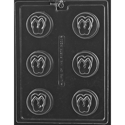 Flip Flop Sandal Lollipop Chocolate Candy Mold - NY Cake | Cake Decorating & Baking Supplies