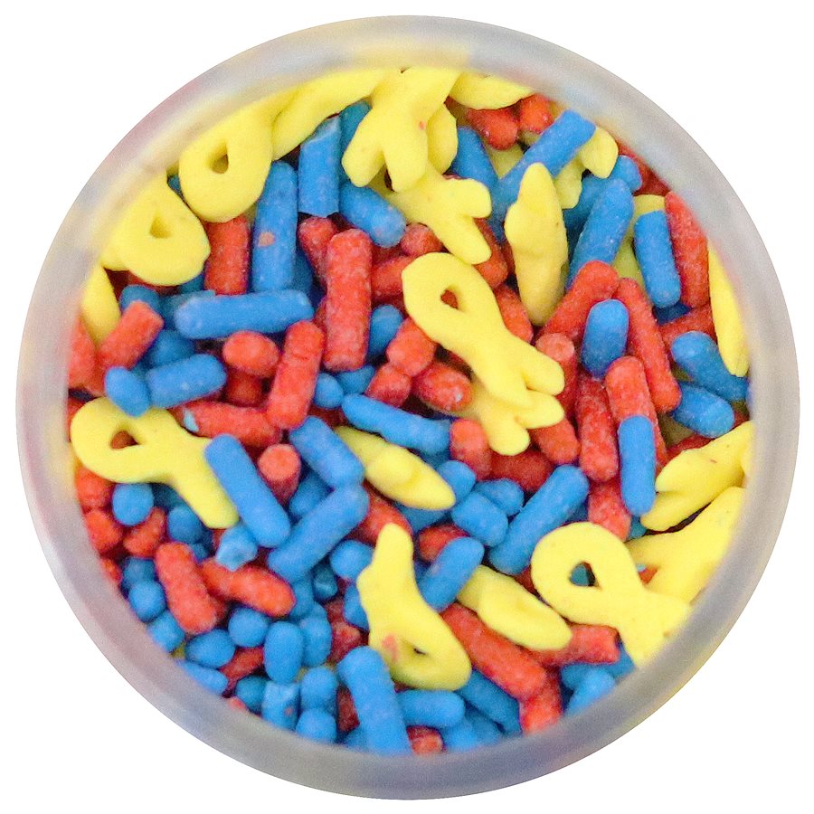 Yellow Ribbon Sprinkle Mix 2.85oz — NYCake.com