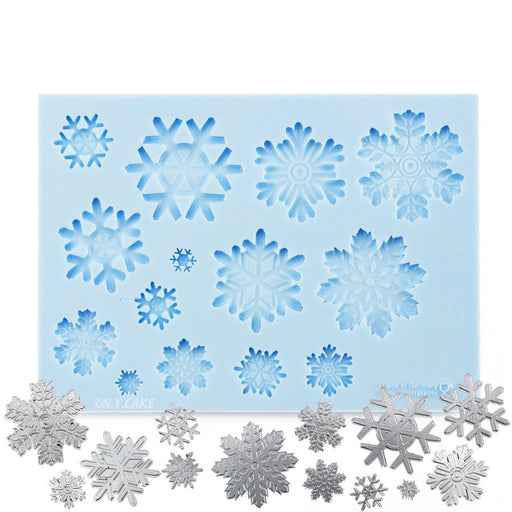 Snowflakes Silicone Mold - NY Cake | Cake Decorating & Baking Supplies