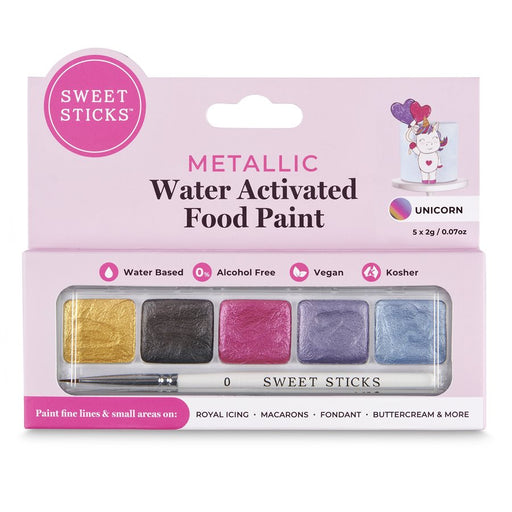 Unicorn Mini Palette Food Paint By Sweet Sticks - NY Cake | Cake Decorating & Baking Supplies