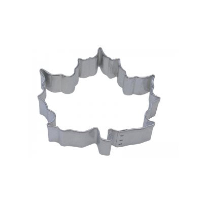 3-inch maple leaf tinplated steel cookie cutter for fall cookies, Thanksgiving treats, fondant and pastry decorations.