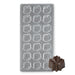 Maple leaf 21-cavity polycarbonate chocolate mold for fall candy making