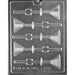 Martini glass lollipop chocolate candy mold for creating cocktail-themed chocolate treats and party favors