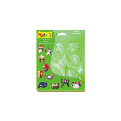 Makin’s masks fondant plastic push mold for cake decorating