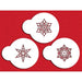 Mini crystal snowflake cookie and cupcake stencils set of 3