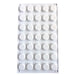 NY Cake mini round silicone baking and freezing mold with 35 non-stick 0.17 oz cavities for chocolate, mousse, candy and mini desserts