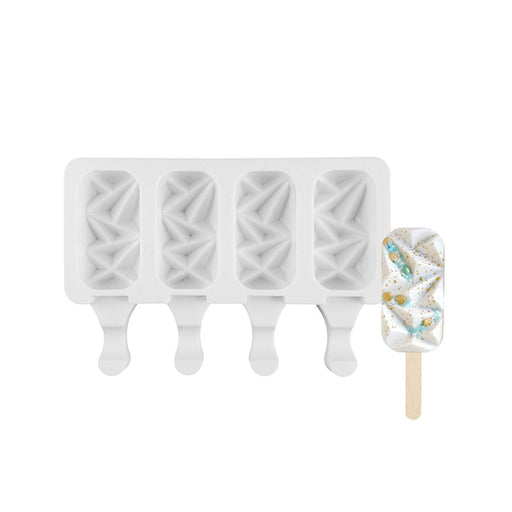 Mini gem silicone cakesicle mold 4 cavity approx 1 3/8 x 2 5/8 x 7/8 for cakesicles and chocolate