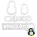Mommy & Penguin Cutter Set by FMM for fondant, gum paste, cupcake, cookie and cake decorating