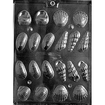 3D Shells Chocolate Candy Mold - NY Cake | Cake Decorating & Baking Supplies