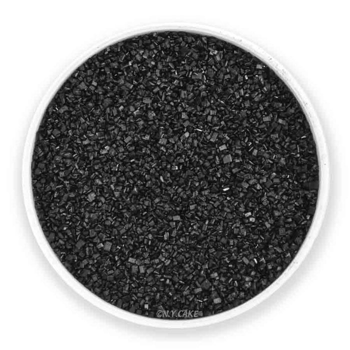 Black Natural Coarse Sugar Crystals - NY Cake | Cake Decorating & Baking Supplies