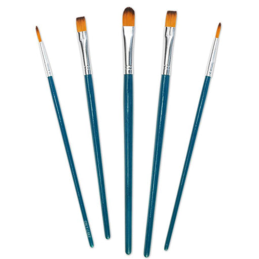 Round & Flat Brush Set of 5 - NY Cake | Cake Decorating & Baking Supplies