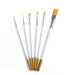 Round & Flat Brush Set of 6 - NY Cake | Cake Decorating & Baking Supplies