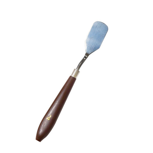 #2 wide shape offset icing spatula palette knife with 2 inch stainless steel blade for cake decorating, frosting, buttercream smoothing, cookies, and pastries.