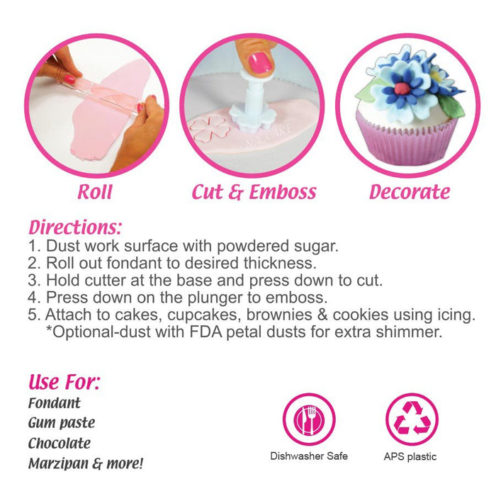 Dogwood Plunger - NY Cake | Cake Decorating & Baking Supplies