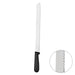 12 inch serrated bread knife with plastic handle for slicing artisan bread, cakes, pastries, and bakery loaves