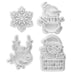 Christmas Cutter Set of 4 - NY Cake | Cake Decorating & Baking Supplies