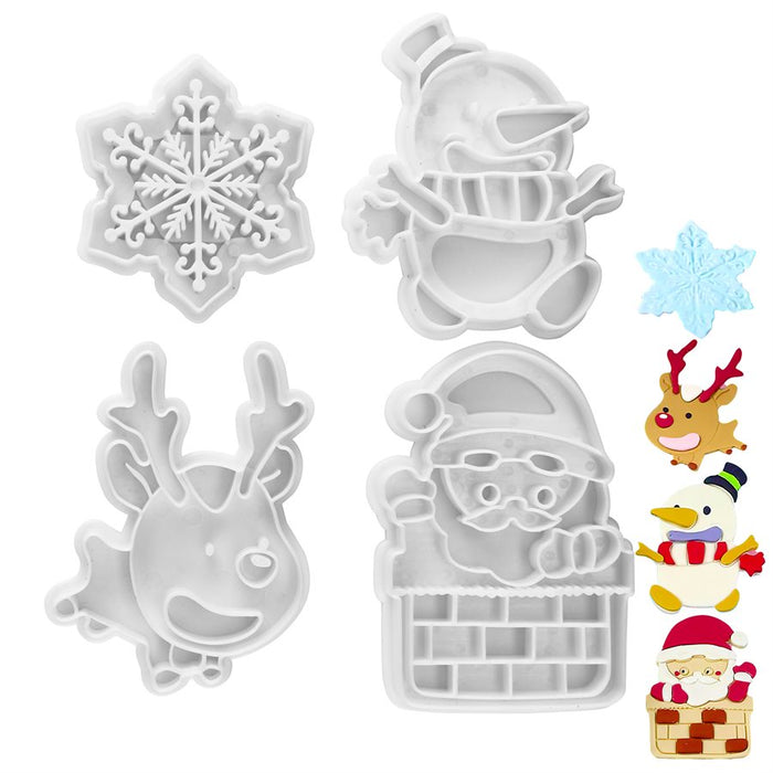 Christmas Cutter Set of 4 - NY Cake | Cake Decorating & Baking Supplies