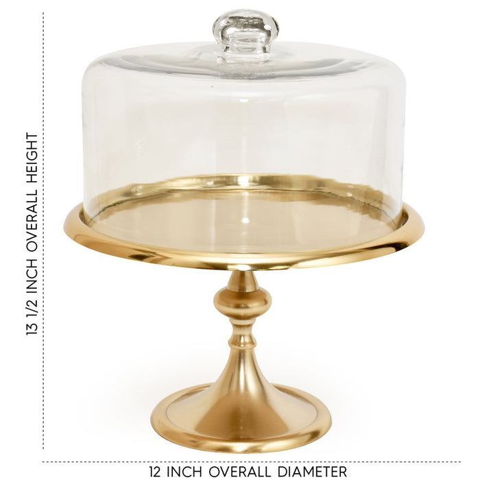 11 3/4" Gold Classic Cake Stand by NY Cake - NY Cake | Cake Decorating & Baking Supplies