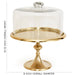 11 3/4" Gold Classic Cake Stand by NY Cake - NY Cake | Cake Decorating & Baking Supplies