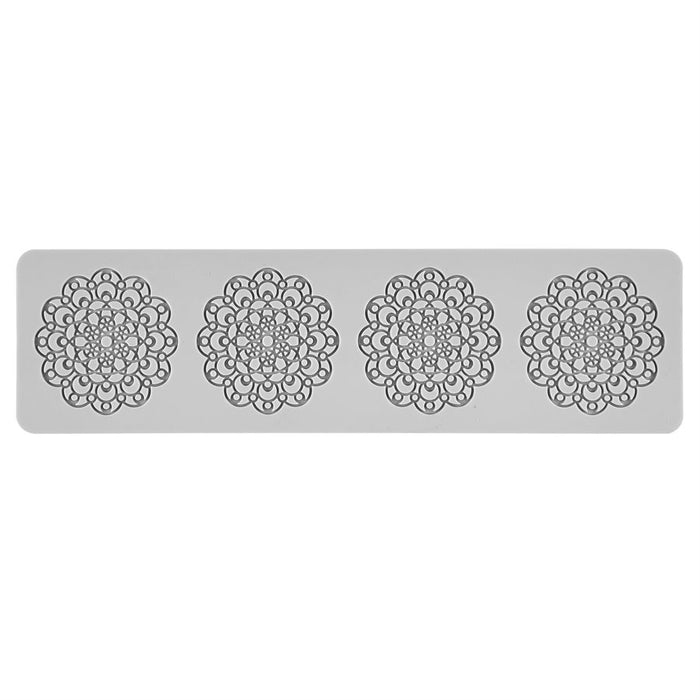 "Doily" Lace Tuile Silicone Mold - NY Cake | Cake Decorating & Baking Supplies